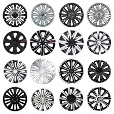14" 15" 16" 17" 18" Wheel Trims Hub Cap Covers Alloy Look Black Silver Universal