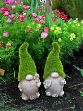 2PCS FLOCKED GARDEN GONK GNOME