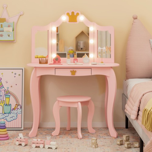 Kids vanity table chair - chair, set