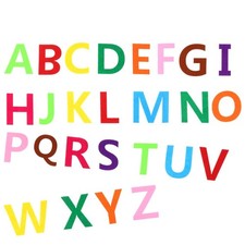 50pcs Felt Alphabet Letters