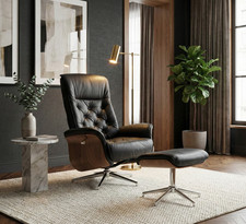 Uk Tall Eames Style Lounge Chair And Ottoman Swivel Armchair