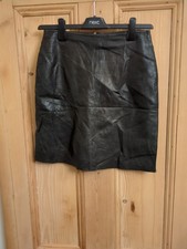 Leather Mini Skirt Size 8 Ponte Vecchio Waist 26 Inch Length 17.5