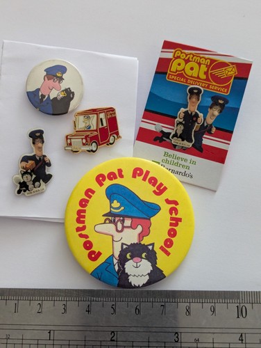 Postman pat pin badges - pat,
