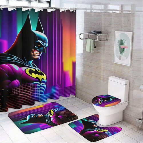 Bathroom decor batman cartoon - decor,,