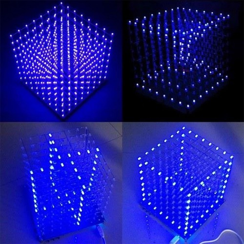 Led cube kit 512 leds - 3d,
