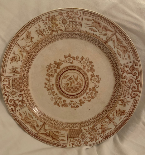 C1881 antique plate bates - c1881, 9"