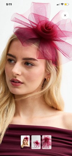 Floral mesh fascinator - mesh,