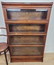 Globe Wernicke Barristers Bookcase 4 Stacking Glass Door 1937 Delivery Available