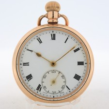 Antique 16s Buren Grand Prix English Market Mechanical Pocket Watch Gold FIlled