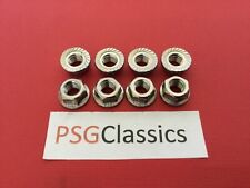 Yamaha XJR1200 XJR1300 95-15 Stainless Steel Exhaust Header Stud Locking Nuts