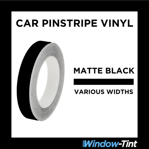 Matte black pin stripe roll - matte,