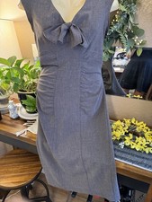 STOP STARING Billion Dollar Baby Stretch Wiggle Retro Pinup Dress Size M Brown