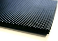 RIBBED RUBBER MATTING FLOORING 915MM & 1.2M WIDE 6MM THICK ANTI SLIP