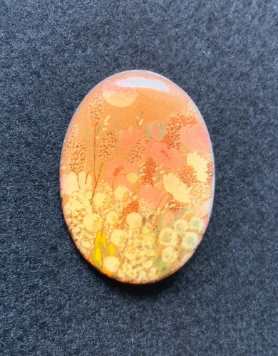 Vintage silver yellow floral - silver,