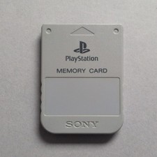 Grey Official PS1 Memory Card