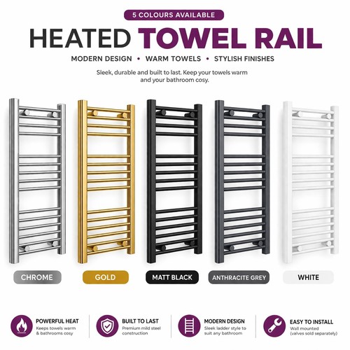 Heated towel rail radiator - heated,