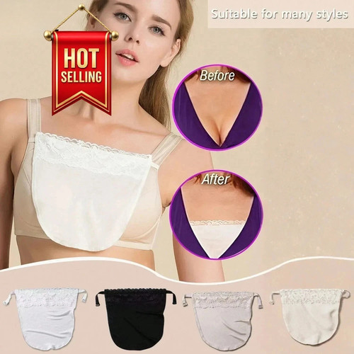Lady lace clip mock - lace,