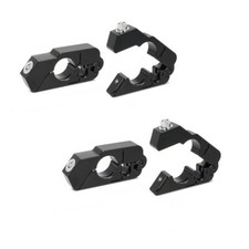 2x Lever lock 22 mm handlebar handle lock 9x4 cm BS-Motoparts black Alu Discount