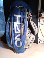 Sun Mountain H2NO Lite Golf Cart Bag Grey/blue , 14-Way, Rainhood, Strap, 