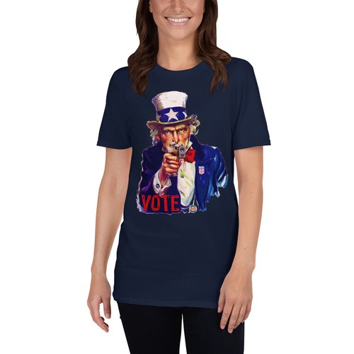 Vote uncle sam with gun - uncle,