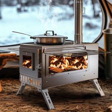 Camp Tent Stove Log Wood