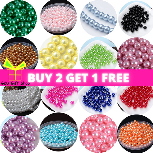 Pearl beads 400 pc round - pearl, 50