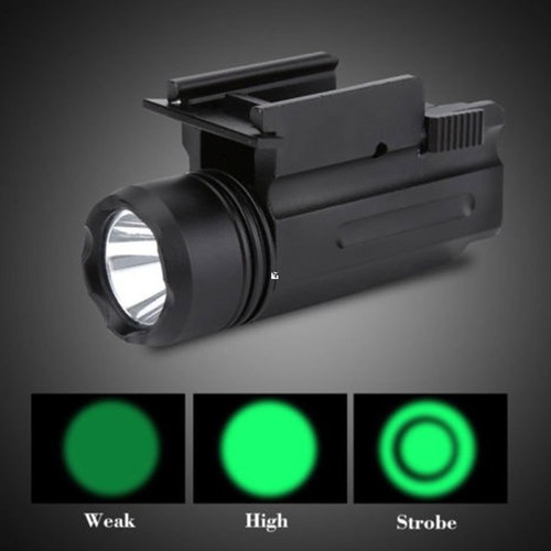 Tactical flashlight green - tactical,