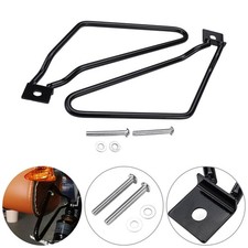 1 Pair Motorcycle Saddle Bag Mount Bracket Bars Universal Pannier Holder Rack UK