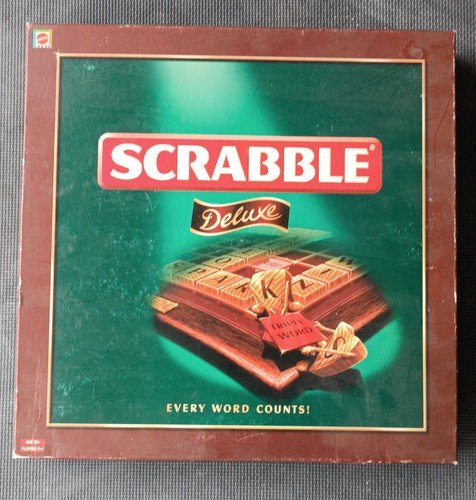 Mattel scrabble deluxe - deluxe, edition