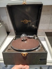 ANTIQUE COLOMBIA/MURDOCH GRAMOPHONE RECORD PLAYER PORTABL  WIND UP 1930s WORKING