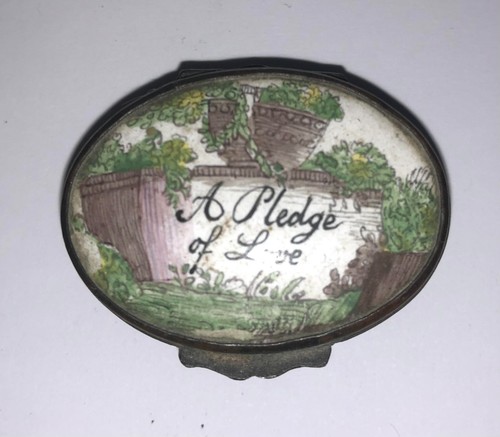 Antique c18th bilston enamel - antique,