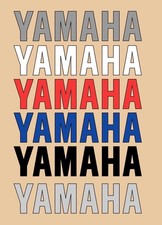 TWO YAMAHA MOTORBIKE STICKERS