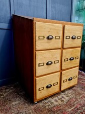 Vintage Beech Haberdashery Style Drawers