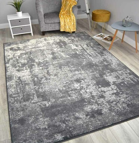 Grey marble style rug small - style,