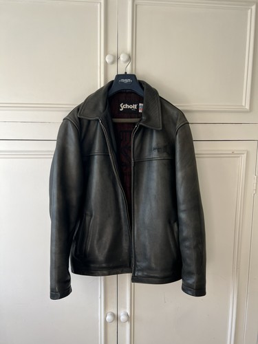 Schott nyc black leather - schott, lc