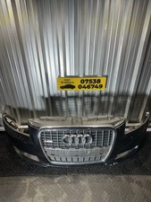2004-2008 AUDI A3 S3 8P S-LINE FRONT BUMPER BLACK LY9B XENON WASHER COMPLETE