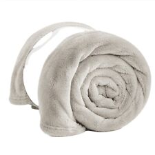 Super Soft Fleece Blanket Sofa Bed Throw Large Faux Fur Reversible Travel Throw