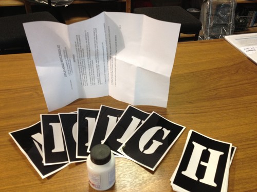 Stencil kit hypalon neo - neo, boat