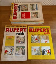 COMICS - Bundle Of X65 Rupert Bear Weekly British Comic Collection 1982-84