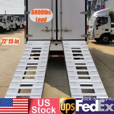2-Pack 6800lbs Truck Car Auto Trailer Ramps Trailer Ramp Loading Ramps Aluminum