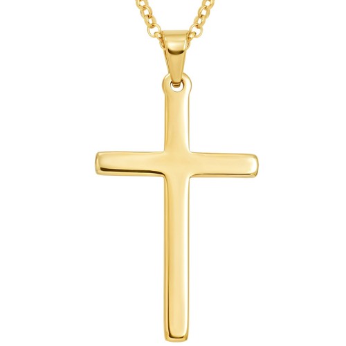 Large mens 9ct gold cross