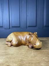 Large hippopotamus Wooden