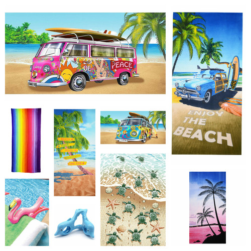 Large microfibre beach bath - large,