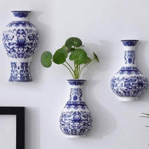 Antique blue white - white, ceramic