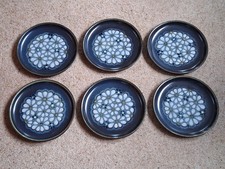 Denby Bokhara Cluster Kismet Side Plates 21cm Set Of 6 Excellent Condition