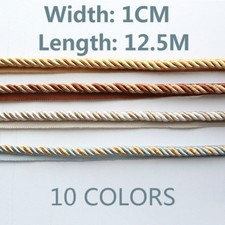 Upholstery Flanged Piping Cord Twist Rope Trimmings Cushion Gimp Trim 1cm 12.5m