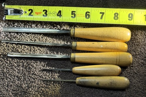 Vintage wood carving - carving, chisels