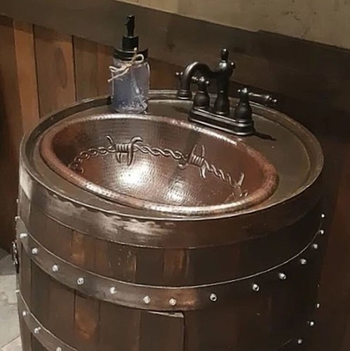 Rustic oval copper - copper, bath