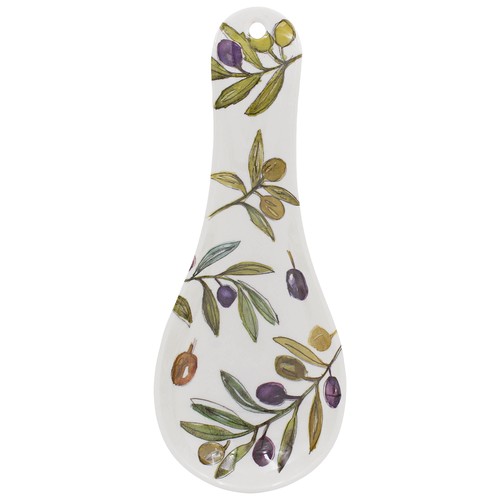 Ceramic spoon rest olive grove - ceramic,