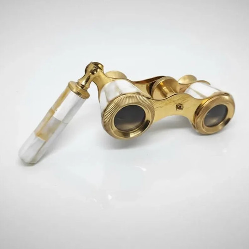 Vintage brass opera glasses - brass,